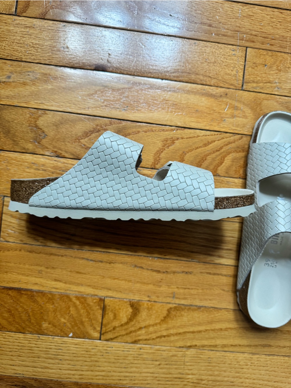 STAUD X BIRKENSTOCK Arizona Woven Sandal White - Picture 8 of 9